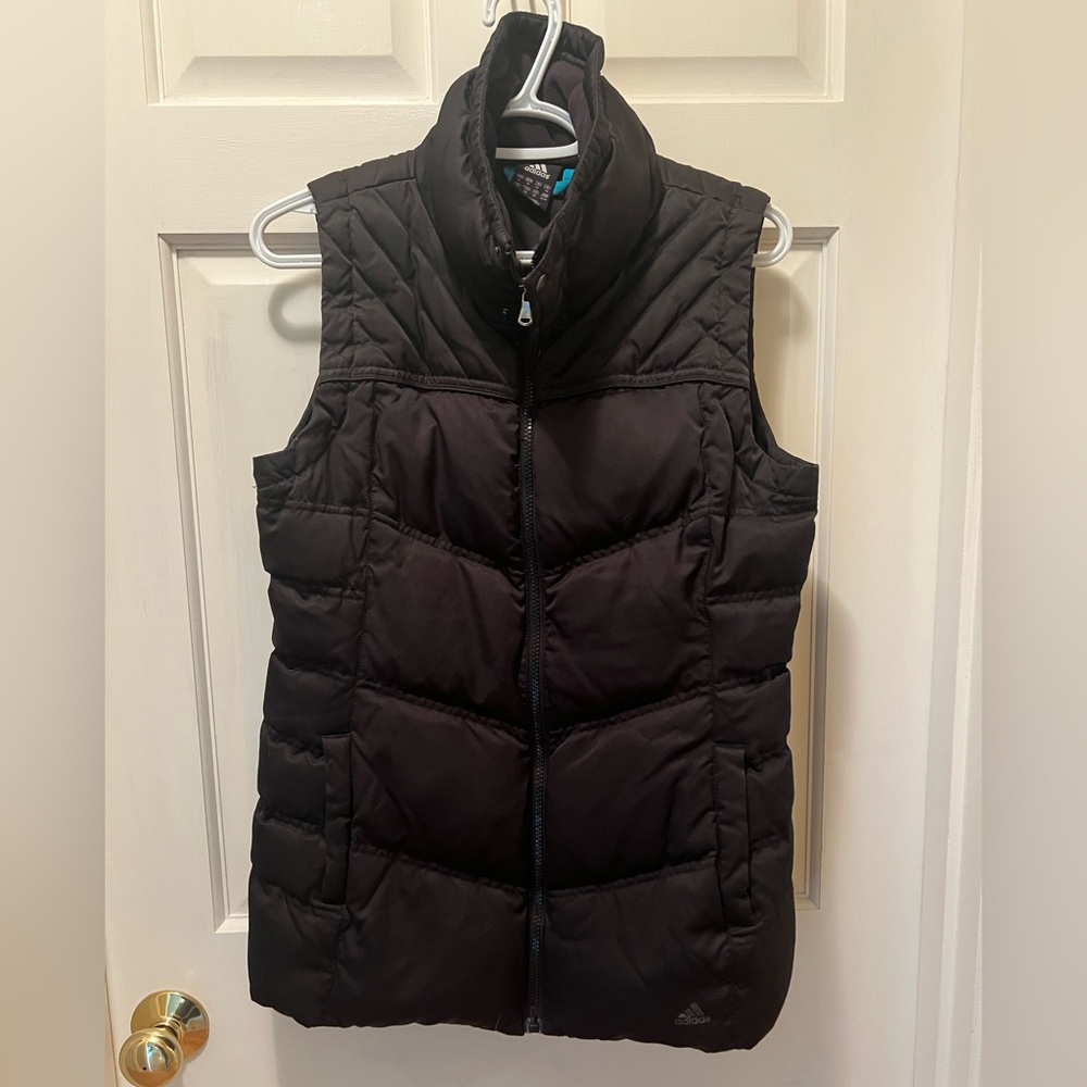Black Adidas puffer vest